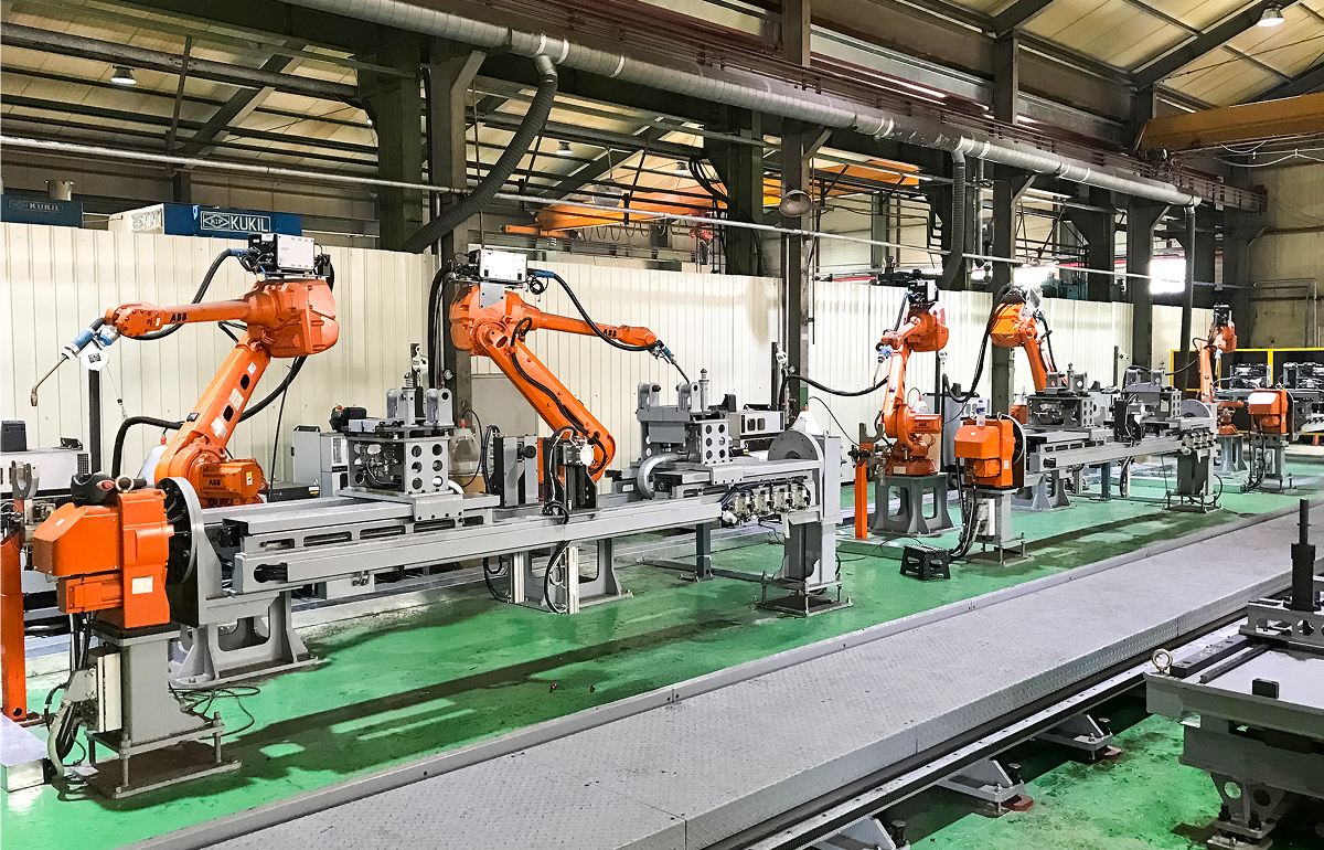 트랙터 로봇용접설비